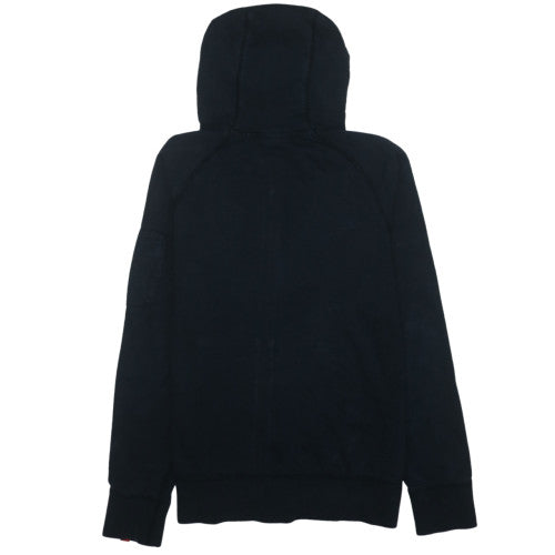 Nike Men's Black Full Zip Hoodie Size M Cotton Sportswear