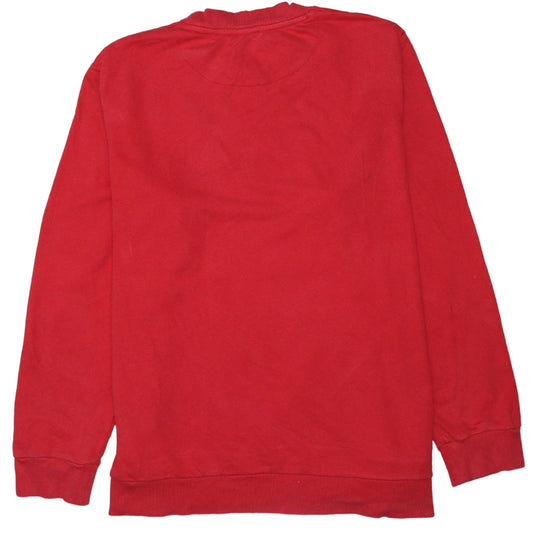 Fila Women Red Crew Neck Pullover Sweatshirt Size 20 Cotton Blend