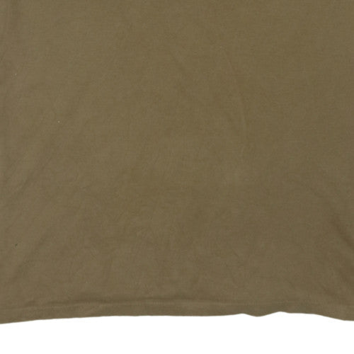 Columbia Men's Khaki Short Sleeve Crew Neck Cotton T-Shirt XXL
