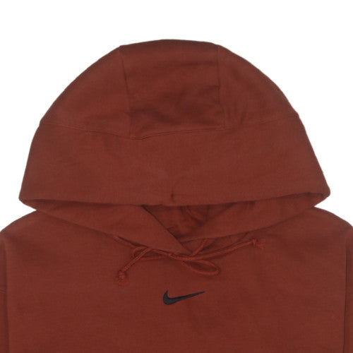 Nike Men's Brown Pullover Hoodie Small Logo Sweatshirt