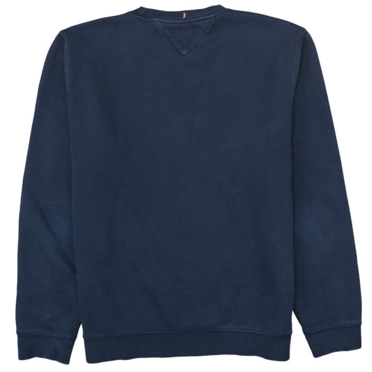 Tommy Hilfiger Men's Blue XL Crew Neck Cotton Sweatshirt
