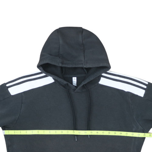 Adidas Men's Black Pullover Hoodie L Logo Sports Fleece Sweatshirt