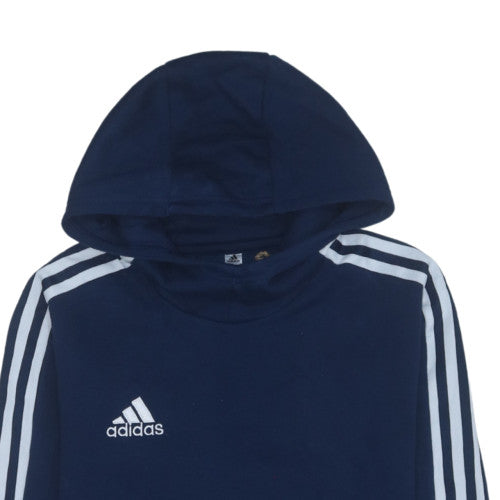Adidas Men's Blue Pullover Hoodie Size S Sports Fleece