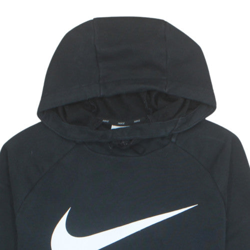 Nike Men's Black Pullover Hoodie M Dri-Fit Fleece Sweatshirt