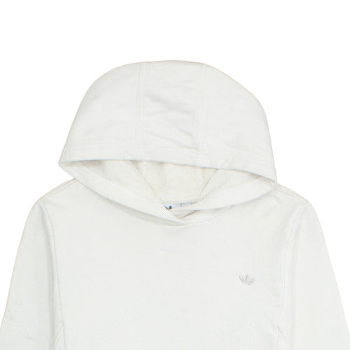 Adidas Womens White Pullover Hoodie Size 20-22 Plus Cotton Blend