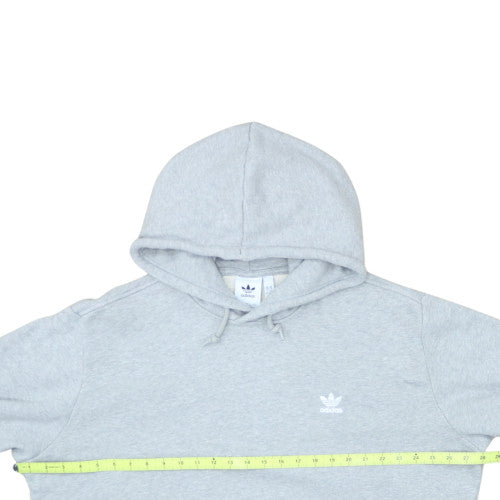 Adidas Men's Grey Pullover Hoodie 2XL Regular Fit Fleece