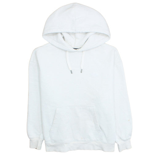 Dickies Mens White Pullover Hoodie Medium Fleece Cotton Blend