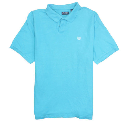 Chaps Men's Blue 2XL Regular Fit Cotton Polo Shirt