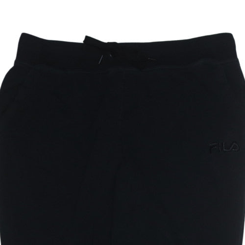 FILA Men's Black XL Jogger Trousers Cotton Blend