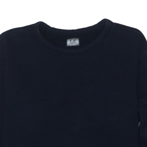 C.P. Company Men's Black 2XL Crew Neck Pullover Sweatshirt