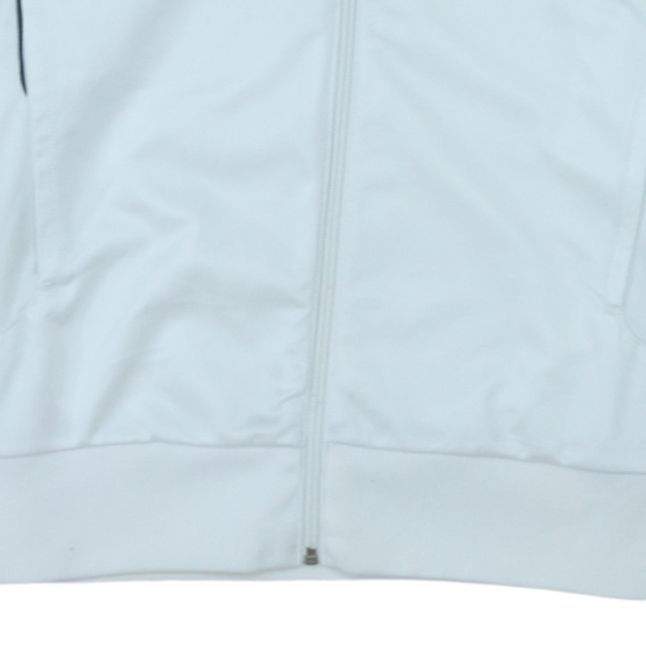 Adidas Men's White Track Jacket M Full Zip Lightweight Sportswear