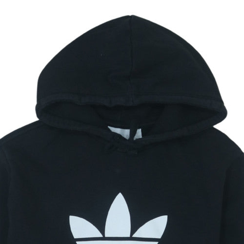 Additional view of Adidas men’s black pullover hoodie m logo fleece sweatshirt