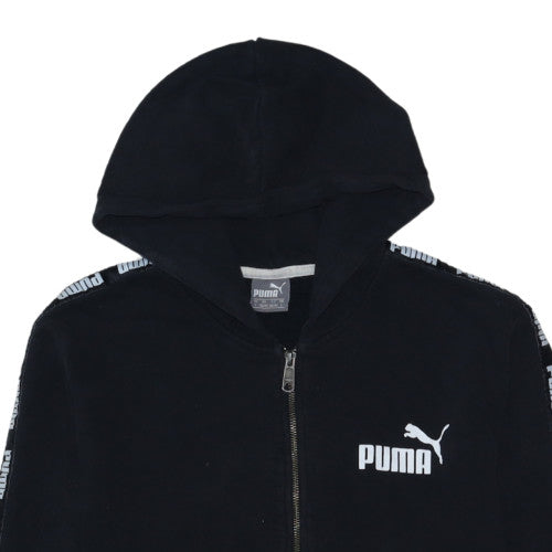 Additional view of Puma Men's Black Full Zip Fleece Hoodie L Sports Streetwear