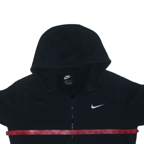 Nike Men’s Black Full Zip Hoodie M Regular Fit Fleece Sweatshirt