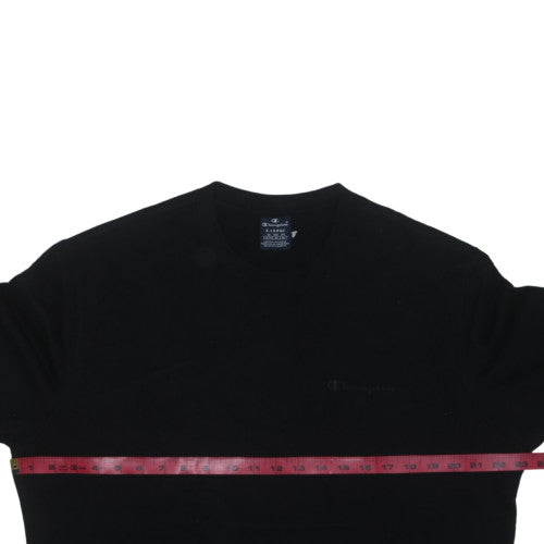 Champion Men's Black XL Pullover Sweatshirt Crew Neck Cotton Blend