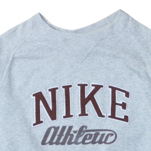 Nike Men's Grey Athletic Pullover Sweatshirt S Crew Neck