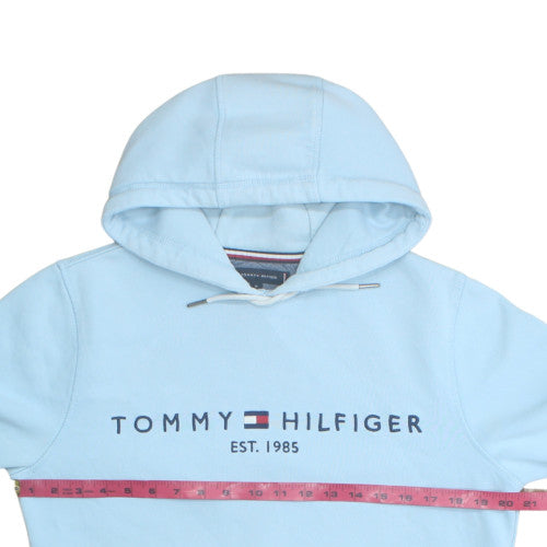 Tommy Hilfiger Men's Blue Pullover Hoodie Medium Organic Cotton