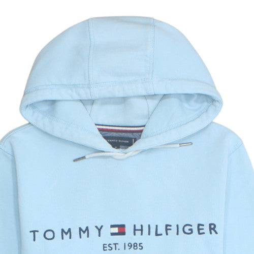 Tommy Hilfiger Men's Blue Pullover Hoodie Medium Organic Cotton