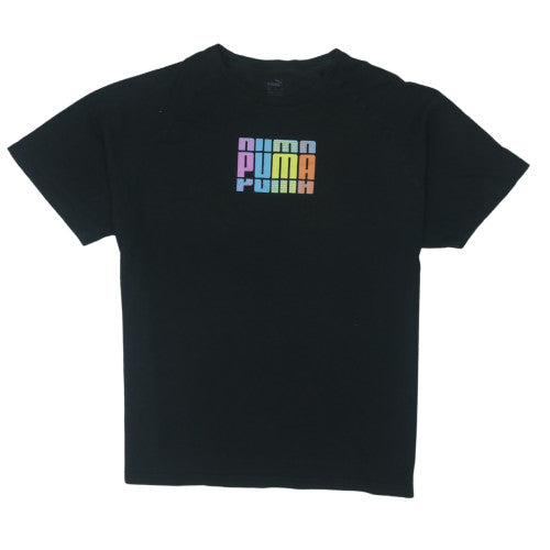 Puma Men's Black Crew Neck Short Sleeve Graphic T-Shirt XXL