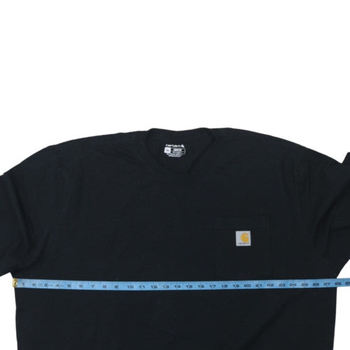 Carhartt Men's Black 2XL Long Sleeve Crew Neck T-Shirt
