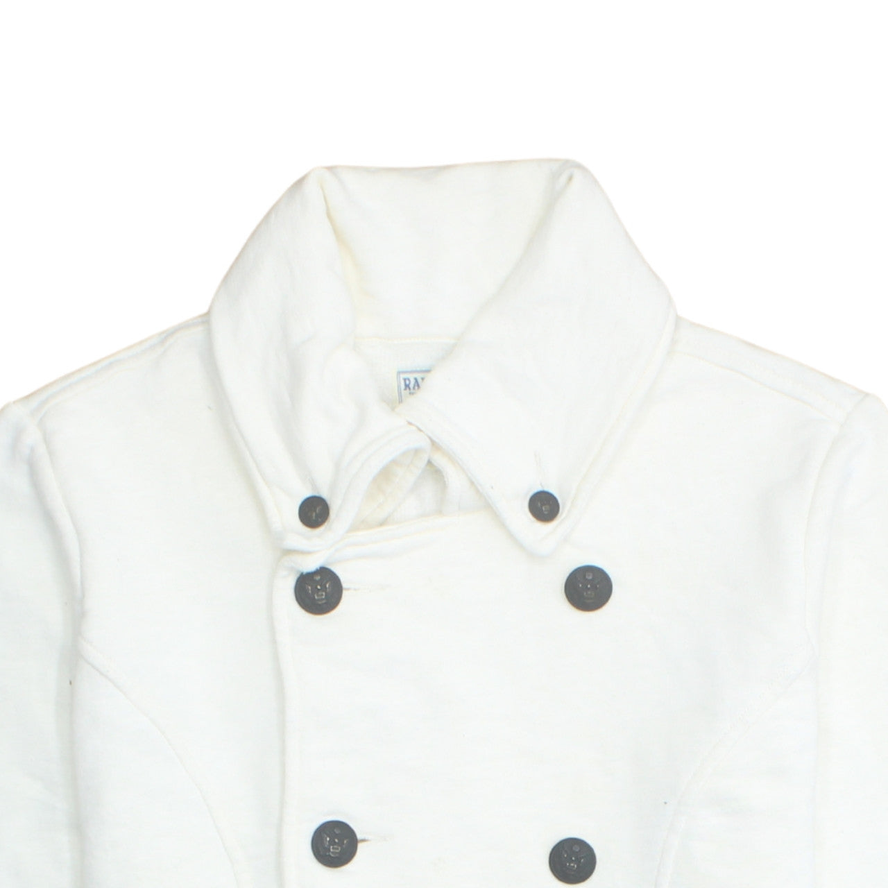 Ralph Lauren Polo Jeans Women’s White Button Full Zip Sweatshirt Jacket M