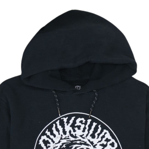 Quiksilver Men's Black Pullover Hoodie M Surf Graphic Fleece