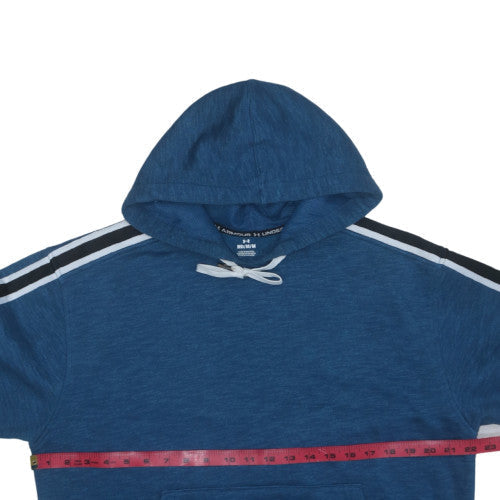 Under Armour Men Blue Pullover Hoodie Medium Sports Jersey