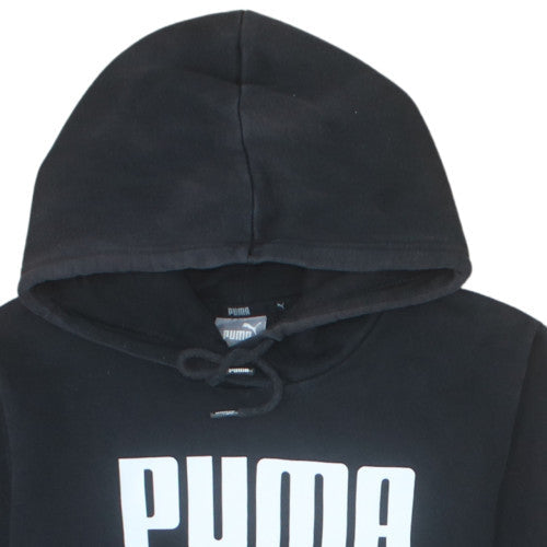 Puma Womens Black Pullover Hoodie Size 14 Hooded Sweatshirt
