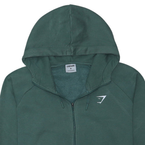 Gymshark Men's Green Full Zip Hoodie Size M Sportswear