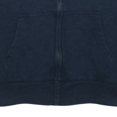 GAP Women Navy Blue Full Zip Hoodie L American Flag Logo