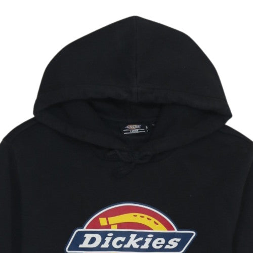 Dickies Men’s Black Pullover Hoodie Large Fleece Graphic Logo Sweatshirt