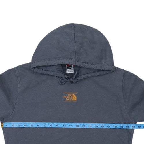 The North Face Men's Blue Pullover Hoodie Size M Cotton Fleece