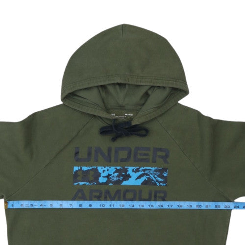 Under Armour Men's Green Pullover Hoodie Size M Relaxed Fit