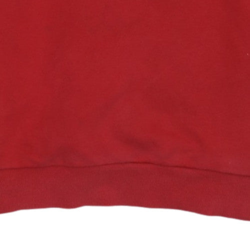 Fila Womens Red Crew Neck Pullover Sweatshirt Size 10 Cotton Blend