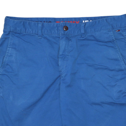 Tommy Jeans Men’s Blue Chino Shorts Size 34 Regular Fit Cotton Blend