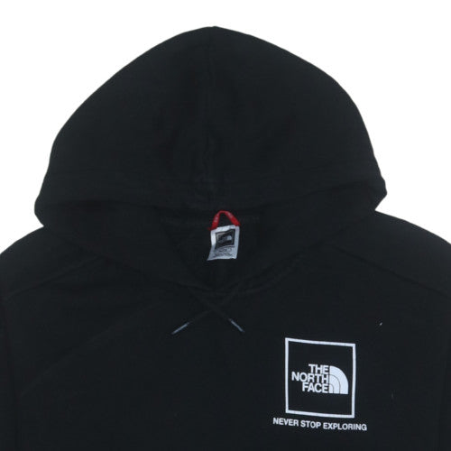 The North Face Men's Black Pullover Hoodie L Fleece Outdoor Logo