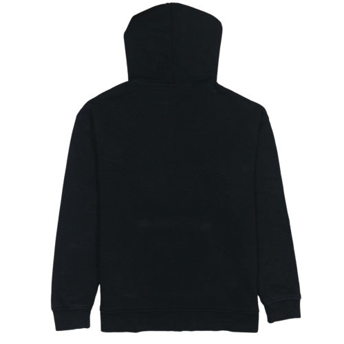 Adidas Womens Black Trefoil Logo Pullover Hoodie Size 8