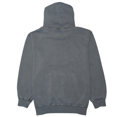 Adidas Mens Grey Pullover Hoodie L Fleece Lined Sweatshirt