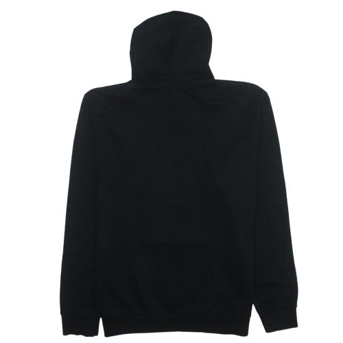 Diesel Mens Black Pullover Hoodie M Regular Fit Fleece Logo