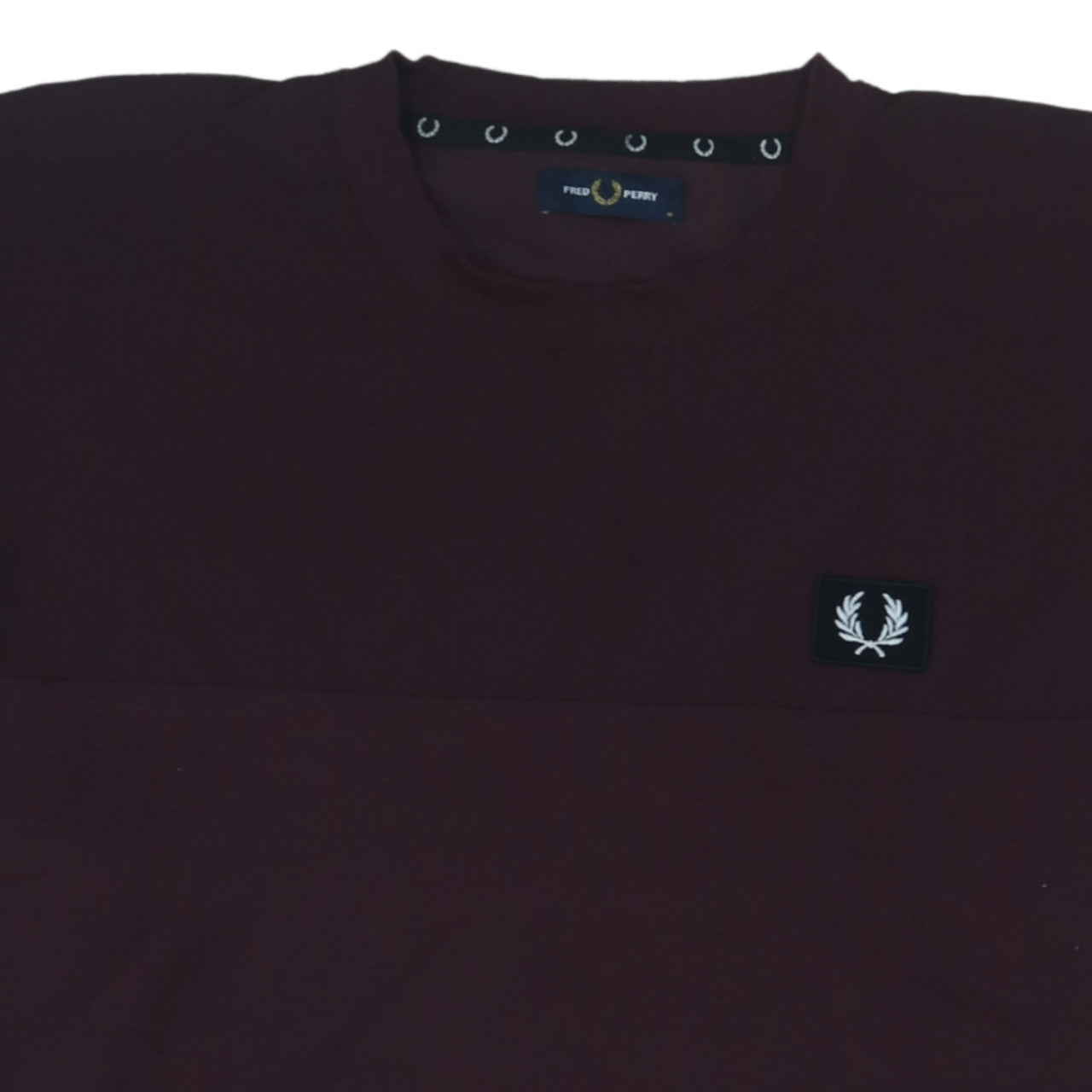 Fred Perry Men's Brown Logo Crew Neck Sweatshirt M