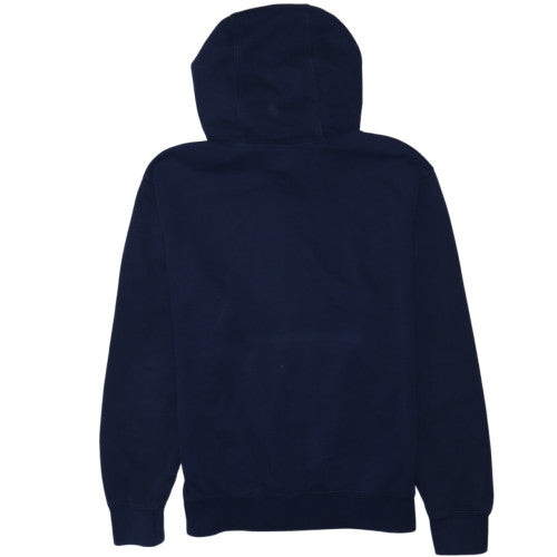 Nike Men's Blue Pullover Hoodie Medium Fleece Logo Sweatshirt