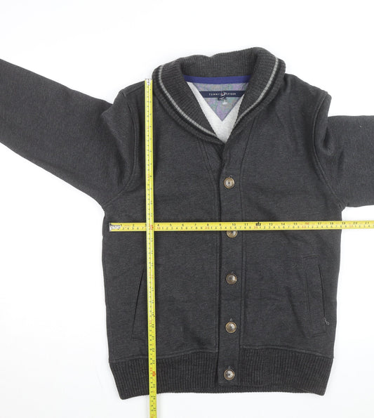 Tommy Hilfiger Men's Grey Shawl Collar Button Cardigan Size M