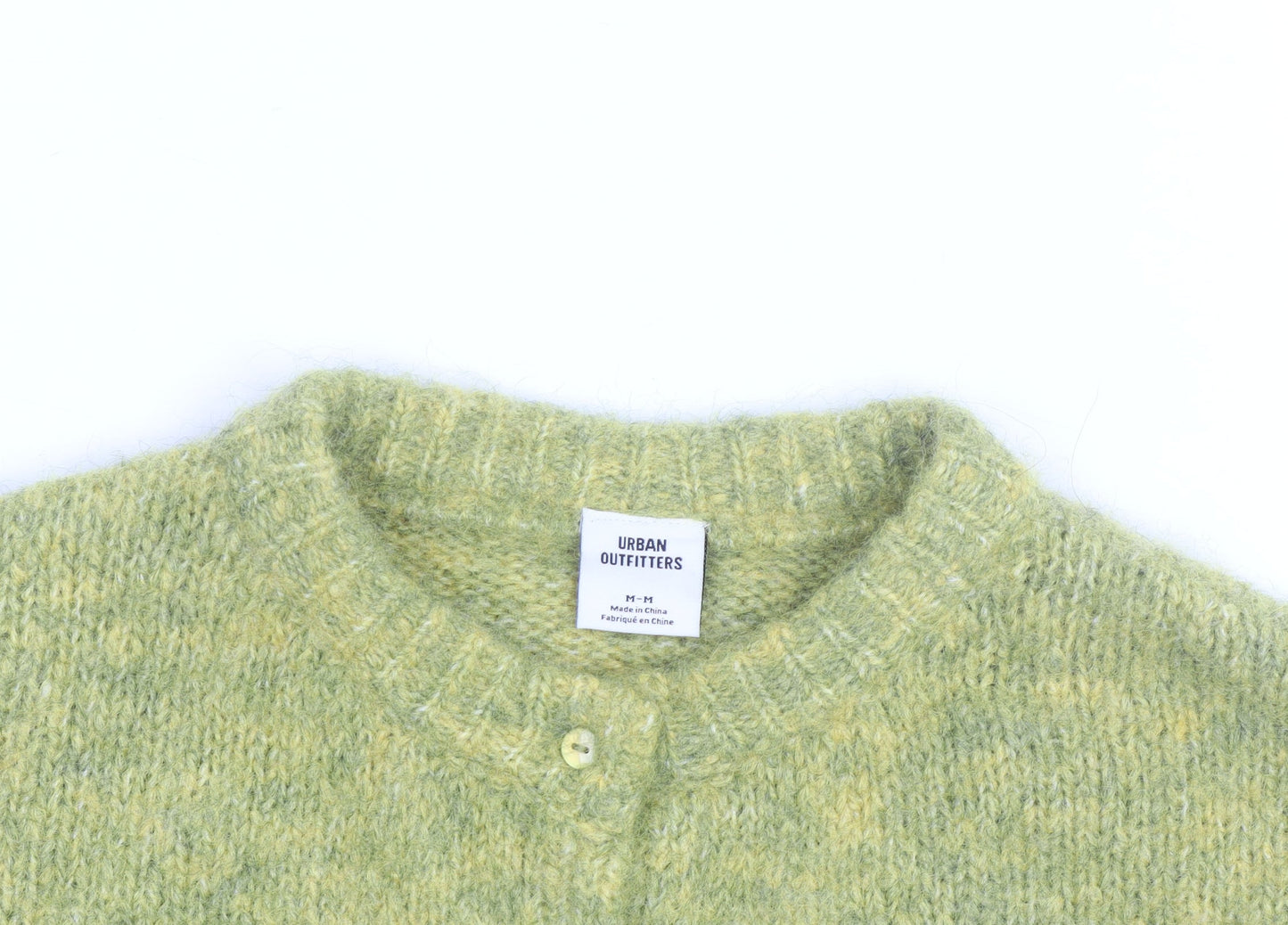 Urban Outfitters Women’s Green Wool Blend Cardigan M Relaxed Fit Knit