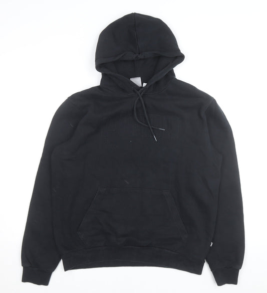 Puma Men's Black Pullover Hoodie Medium Fleece Sportswear