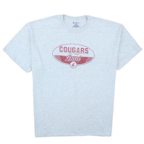 Champion Men's Grey Cougars Dad Graphic Short Sleeve T-Shirt XXL
