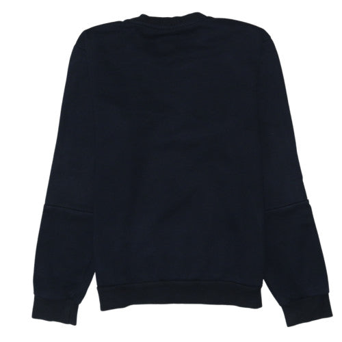 Adidas Mens Black M Crew Neck Pullover Sweatshirt Classic 3-Stripes