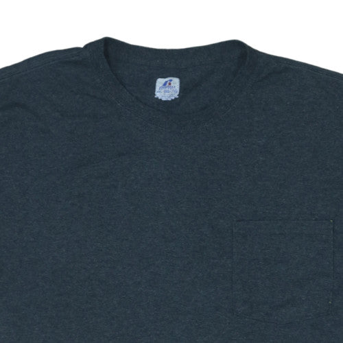 Russell Athletic Men's Black Heather XXL Classic Cotton Blend T-Shirt