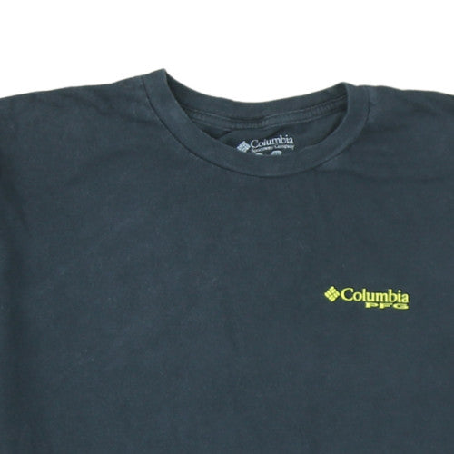 Columbia PFG Men's Black XL Cotton Crew Neck Short Sleeve T-Shirt