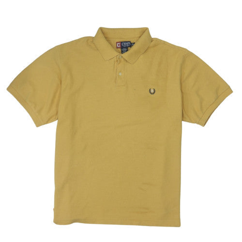 Chaps Men's Beige Cotton Short Sleeve Polo Shirt XL Classic Fit