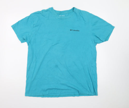 Columbia Men's Blue XL Graphic Cotton T-Shirt